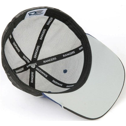 Premium Heathered & Mesh 6-Panel Structured Stretch Fit Cap