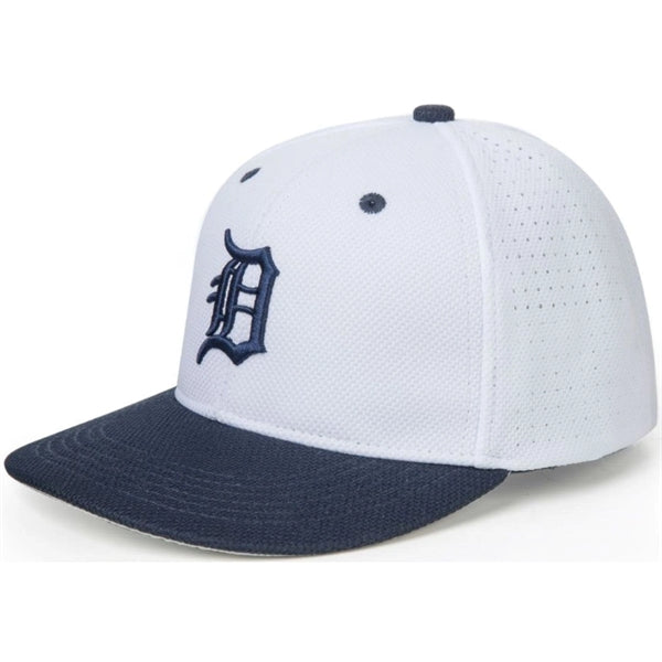 6-Panel Mid Crown Perforated Back 4-Panel Vapor Spandex Cap
