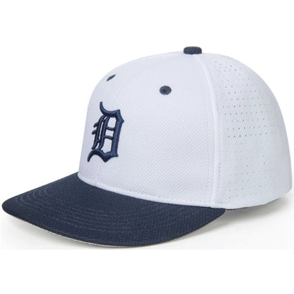 6-Panel Mid Crown Perforated Back 4-Panel Vapor Spandex Cap