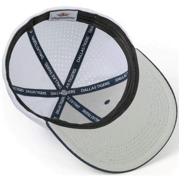 6-Panel Mid Crown Perforated Back 4-Panel Vapor Spandex Cap