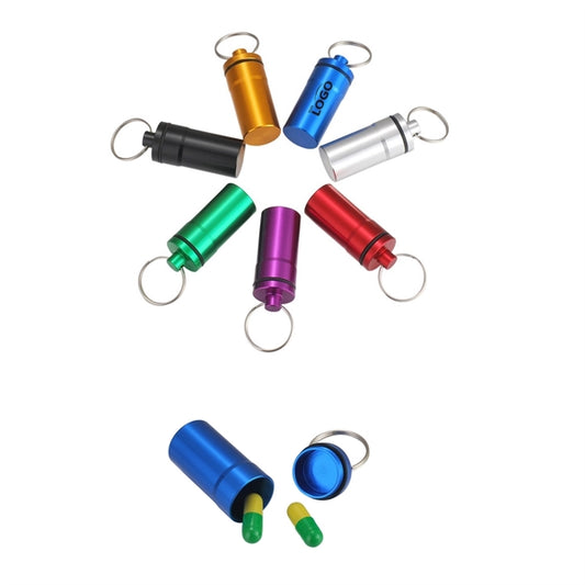 Portable Bottle Pill Case w/keychain