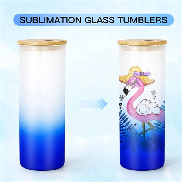 18 OZ with Bamboo Lid and Glass Straw