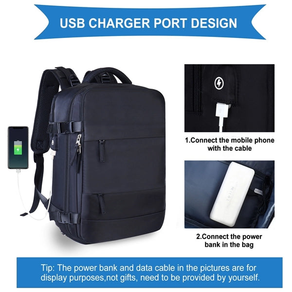 Large capacity travel backpack