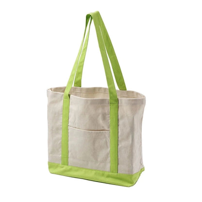 12 oz Cotton Canvas Zippered Boat Tote