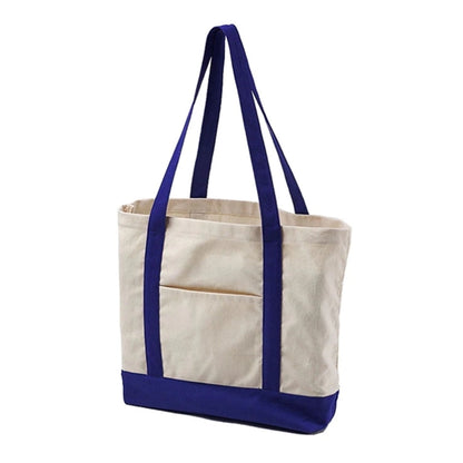12 oz Cotton Canvas Zippered Boat Tote