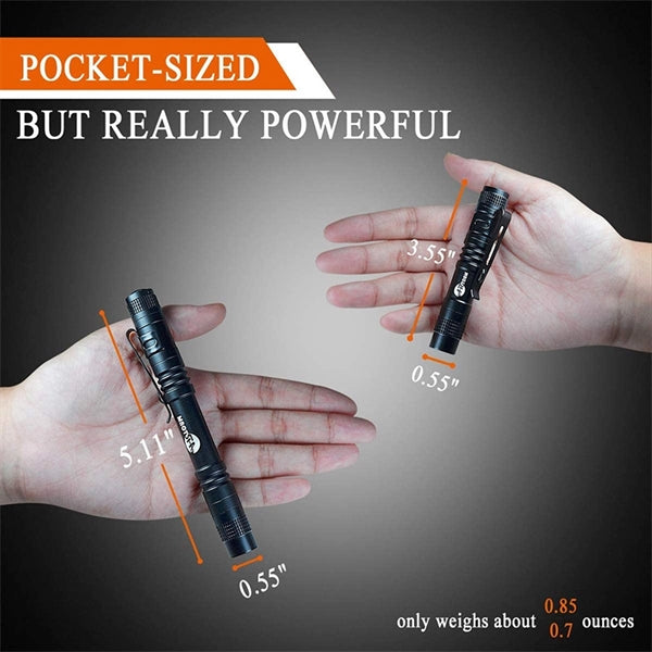Lighting flashlight with clip