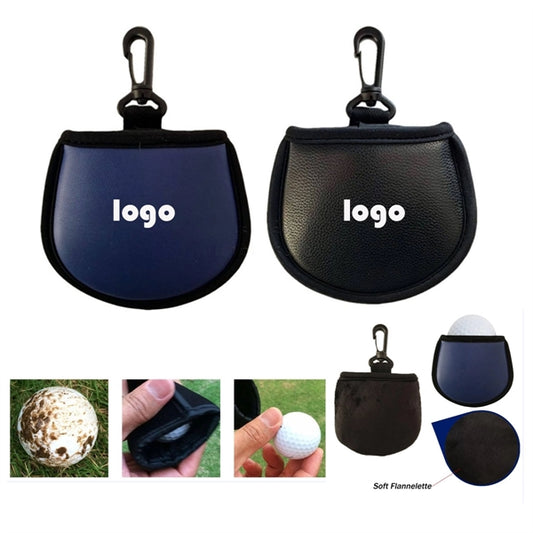 Leather Golf Ball Cleaner Pouch