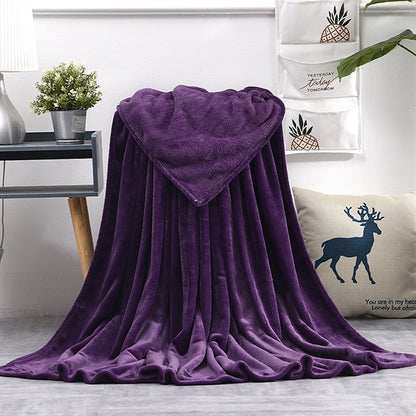 Soft Warm Coral Fleece Blanket