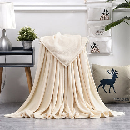 Soft Warm Coral Fleece Blanket