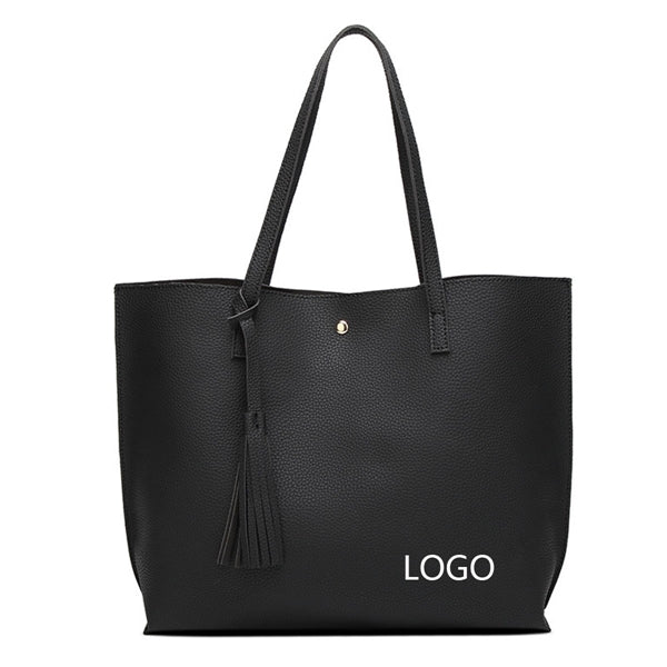 Soft Faux Leather Tote Shoulder Bag