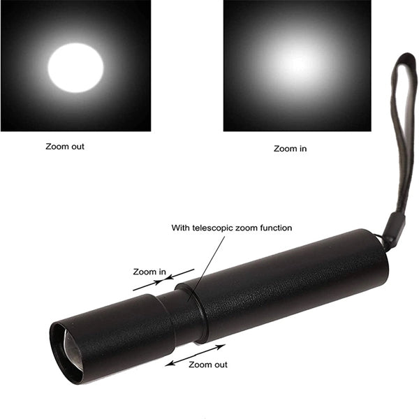 Rechargeable and portable LED flashlight