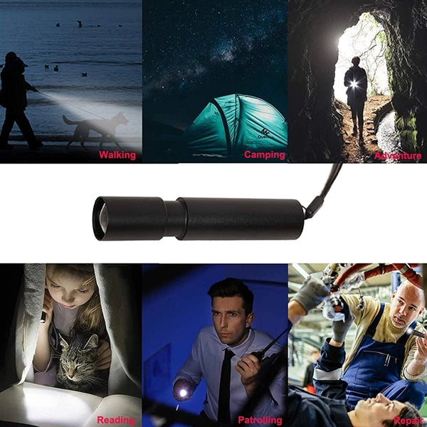 Rechargeable and portable LED flashlight