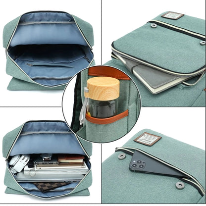 Vintage Laptop Backpack with USB Charging Port
