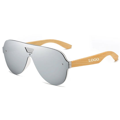 Bamboo Wood-Leg Polarized Sunglasses