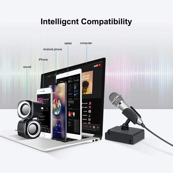 Mini portable vocal microphone