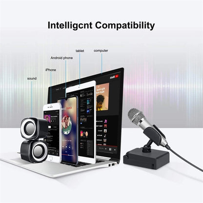 Mini portable vocal microphone