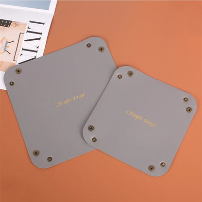 PU Leather Tray Organizer Storage