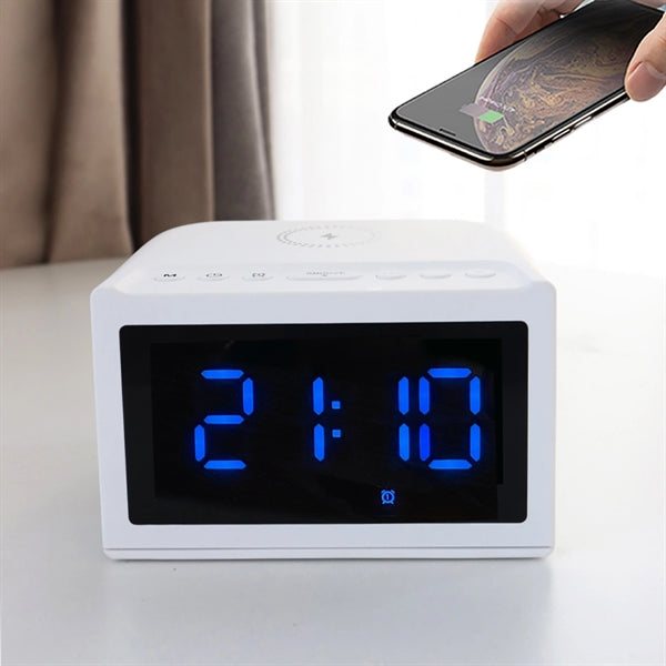 Alarm Clock With Wireless Charging And Speaker
