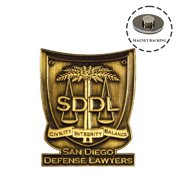 Die Struck Custom Lapel Pins with Magnet Backing