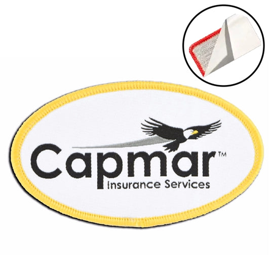 75% Custom Embroidered Patches - Peel & Stick Backing