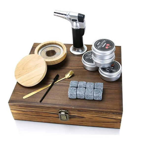 Smoker Kit With Wooden Box