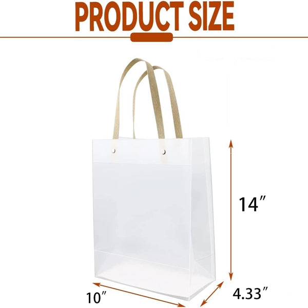 Clear Frosted PP Gift Tote Bag