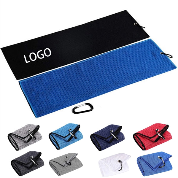 Golf Towel for Bags with Keychain