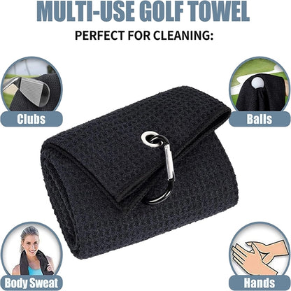 Golf Towel for Bags with Keychain
