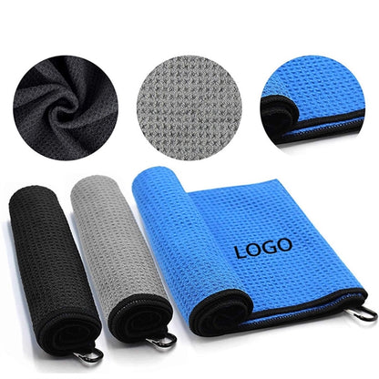 Golf Towel for Bags with Keychain