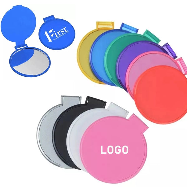 Round Compact Flip Mirrors