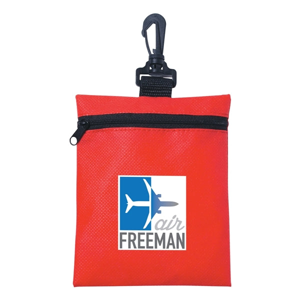 Non-Woven Zippered Pouch