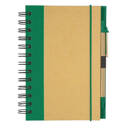 ECO-INSPIRED SPIRAL NOTEBOOK & PEN