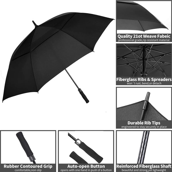 62 Inch Automatic Open Golf Umbrella
