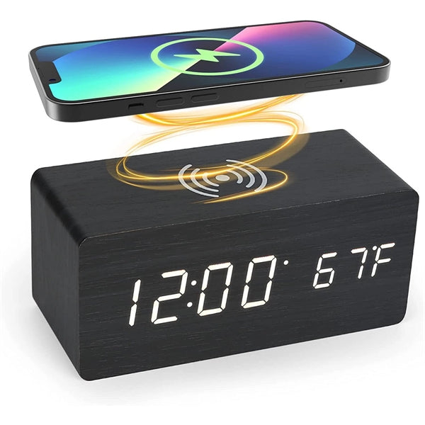 Keekit Digital Wooden Alarm Clock