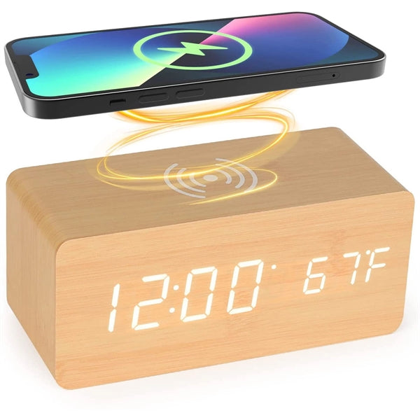 Keekit Digital Wooden Alarm Clock