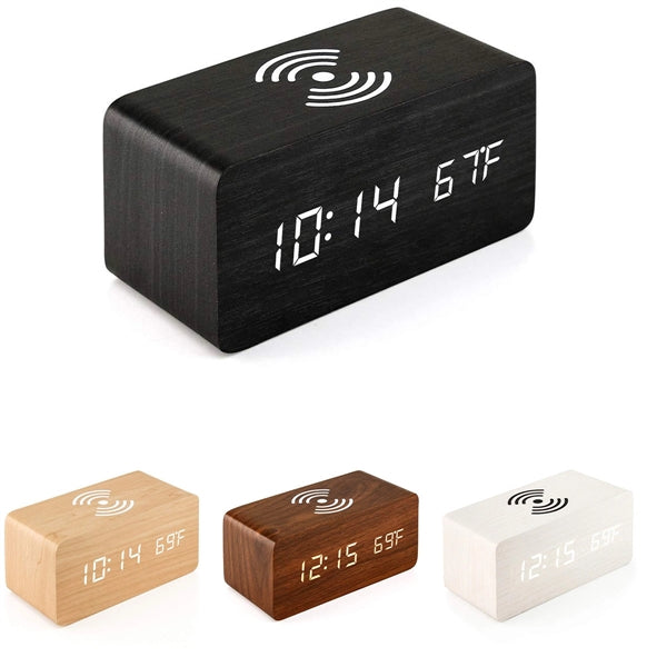 Keekit Digital Wooden Alarm Clock