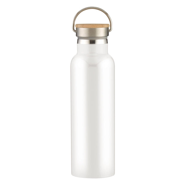 21 Oz. Liberty Stainless Steel Bottle With Wood Lid