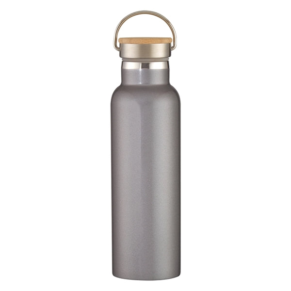 21 Oz. Liberty Stainless Steel Bottle With Wood Lid