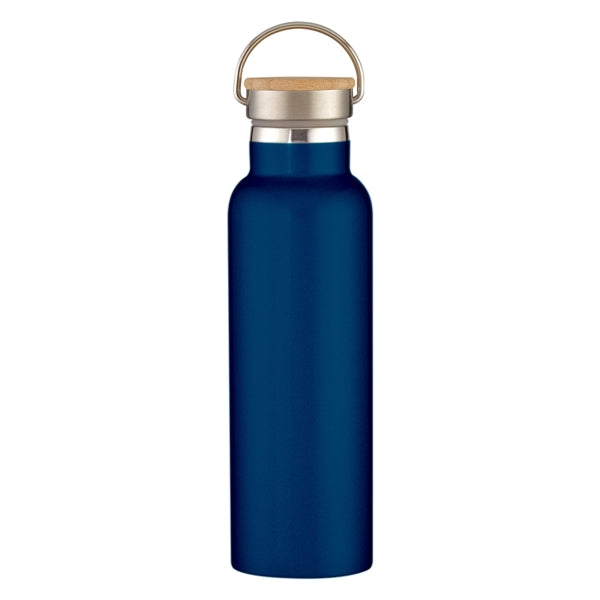 21 Oz. Liberty Stainless Steel Bottle With Wood Lid