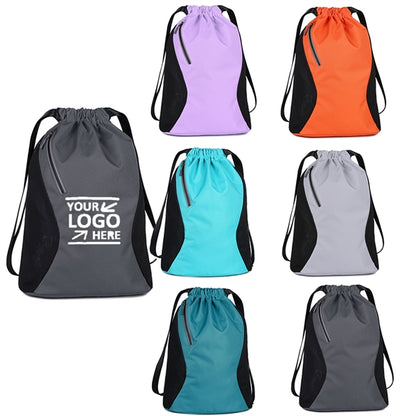Sports Gym Bag for Women Men Large Size Drawstring Backpack
