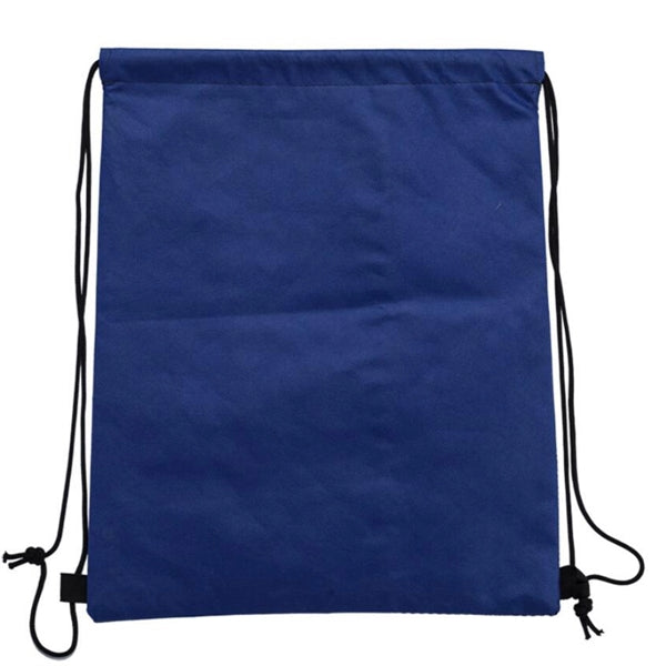 Vertical Drawstring Bag with a Mesh Pocket