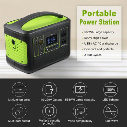 568Wh 153600mAh Portable Camping Power Station