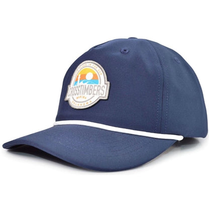 5-Panel Halfmoon Structure Hyper Poly Fabric w/ Snapback Cap