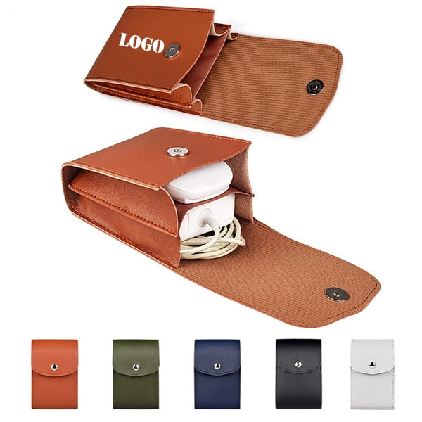 Compact Leather Electronic Organizer