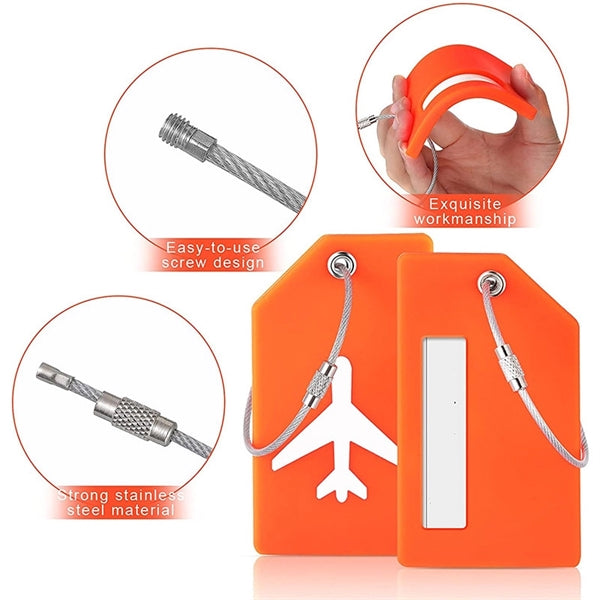 Silicone Luggage Tag Baggage Handbag Suitcase Instrument