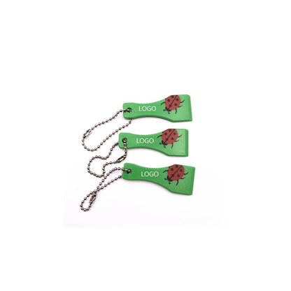 Customized Lottery Scraper With Beaded Metal Chain