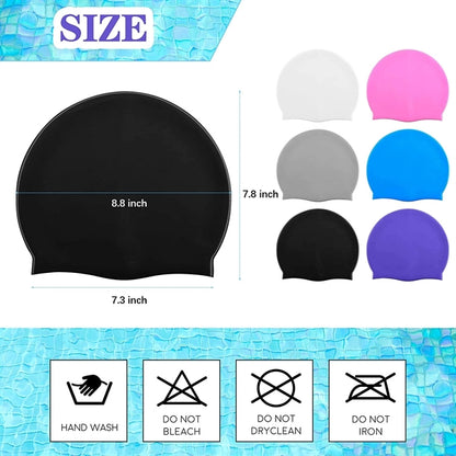 Unisex Adult Silicone Swim Cap