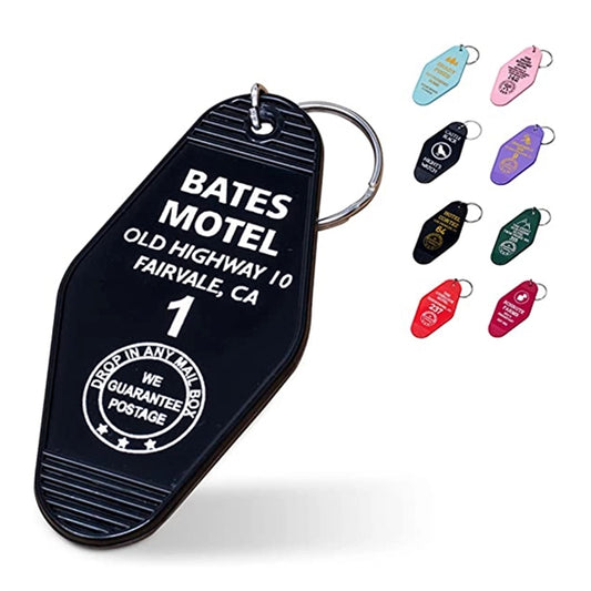 Custom Motel Hotel Keychain