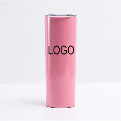 20 oz stainless steel skinny double wall tumbler with lid