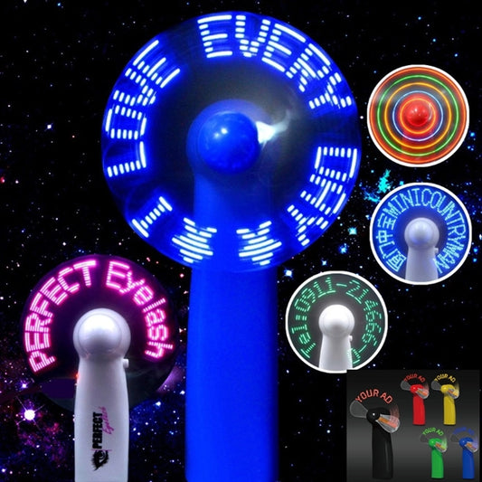 Handheld Fan With LED Message